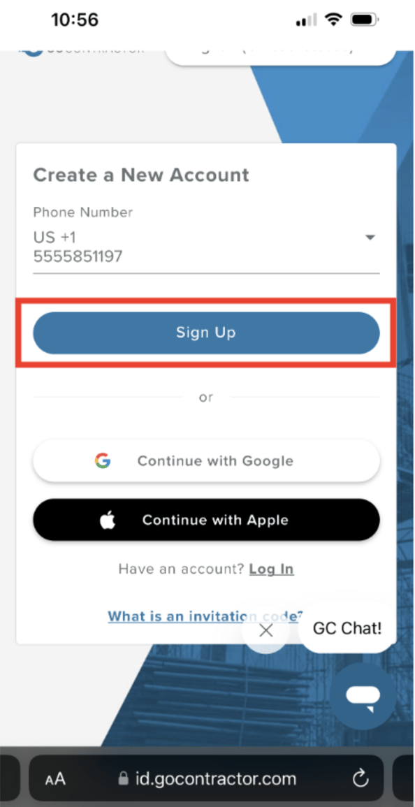 Accepting a Worker Invitation to Register with GoContractor by Phone