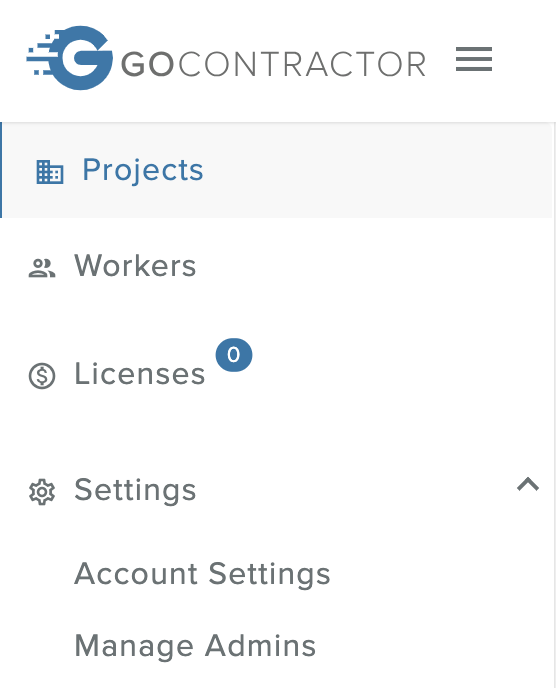 How do I invite more admins to my subcontractor account?
